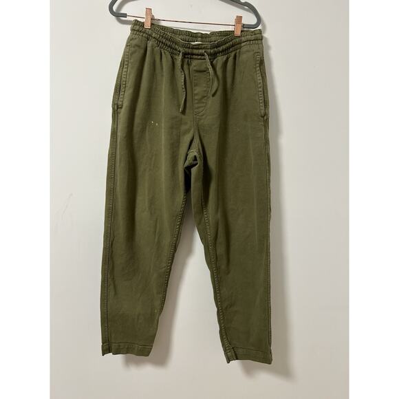YMC Alva Skate Faded Green Trousers Size Small Loose Pants Cotton Twill - Picture 1 of 11